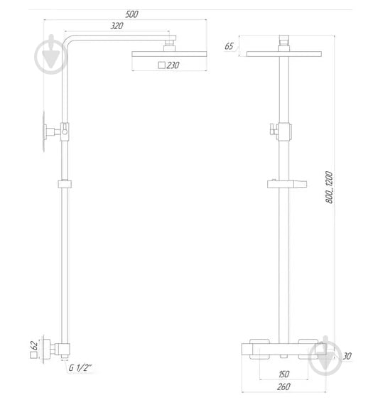 Душевая система Globus Lux GLQ-0040T - фото 5