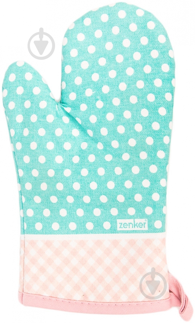 Прихватка Рукавица в горошок 43924 бирюзовый - фото 2
