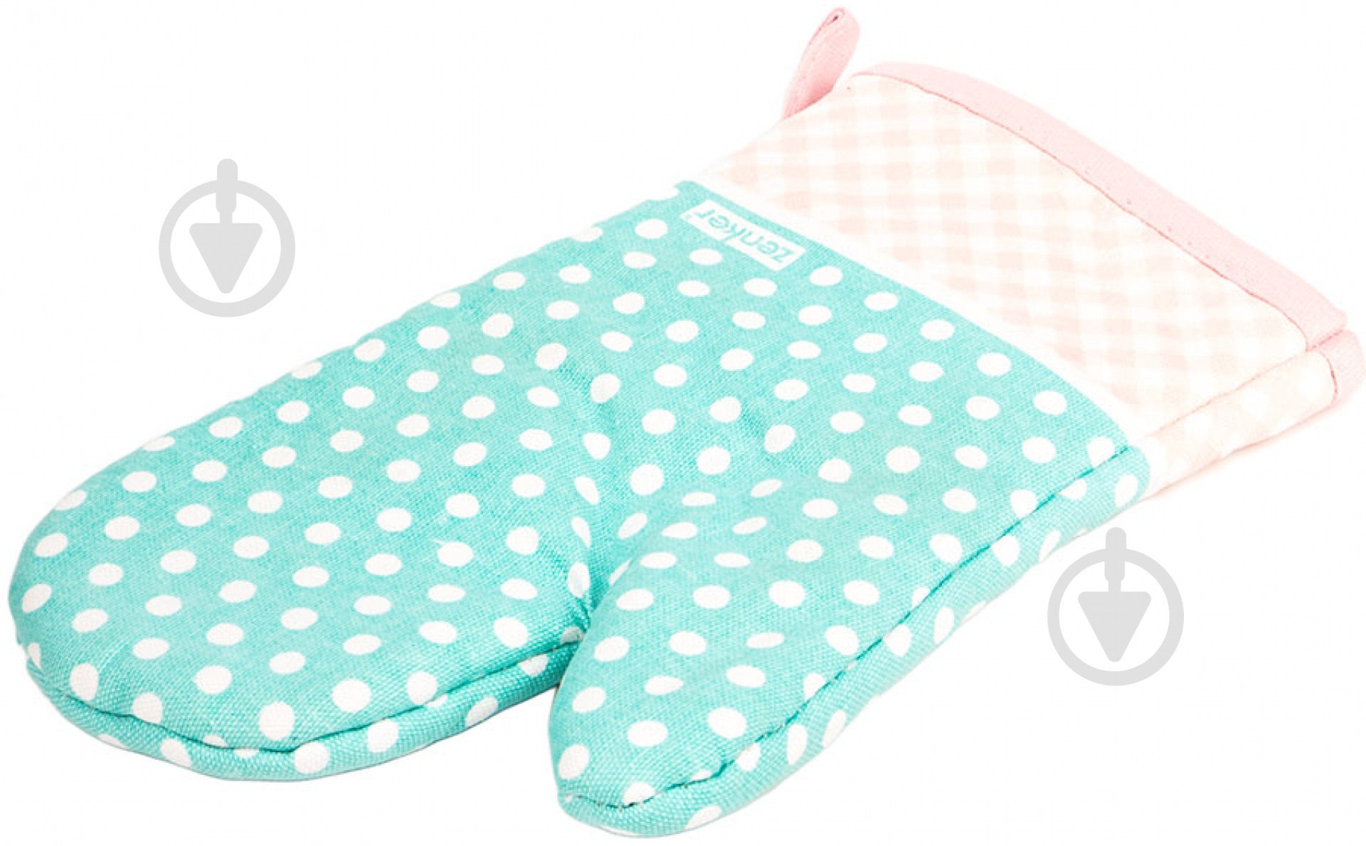 Прихватка Рукавица в горошок 43924 бирюзовый - фото 3