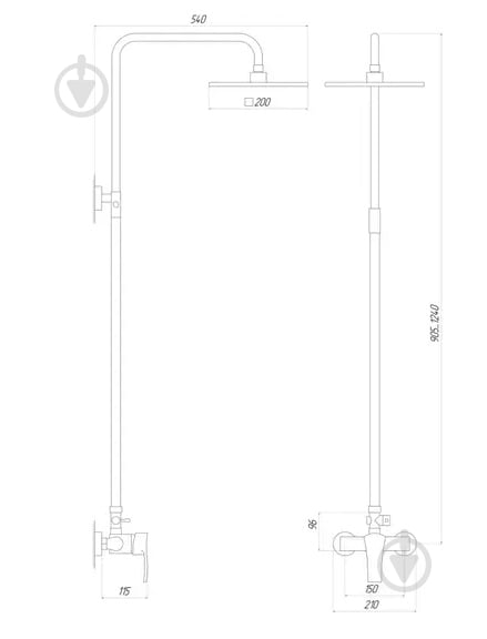 Душевая система Globus Lux GLQU-0077 - фото 5 Душевая система Globus Lux GLQU-0077 - фото 5
