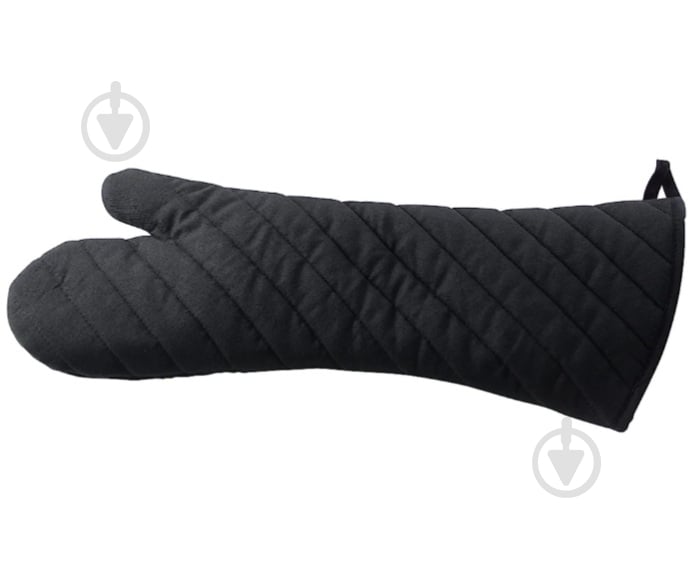 Прихватка-варежка силиконовая 18x48 см черный Fackelmann - фото 1