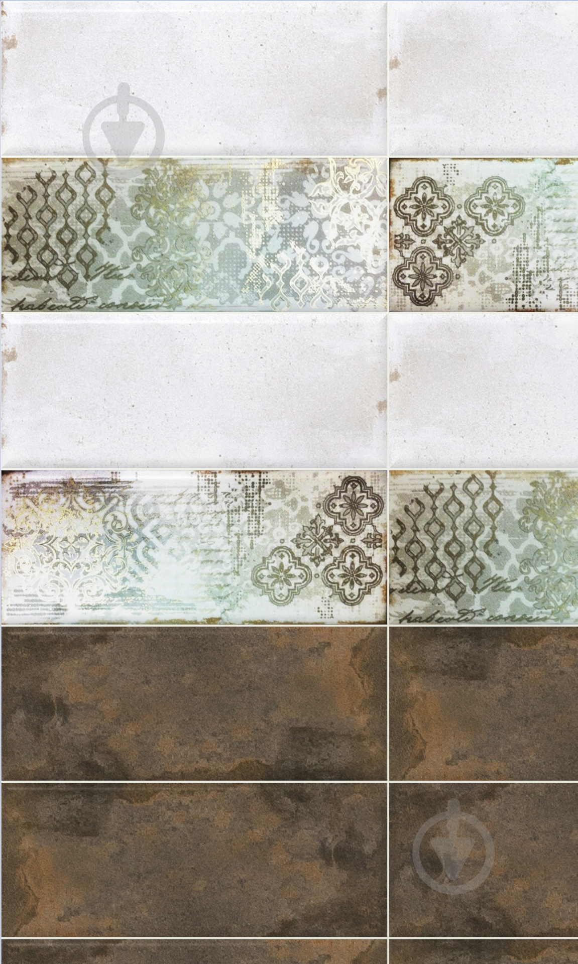 Декор Атем Grunge 1 Pattern GR 20x50 - фото 4