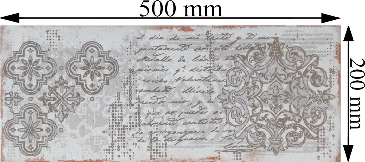 Декор Атем Grunge 2 Pattern GR 20x50 - фото 4