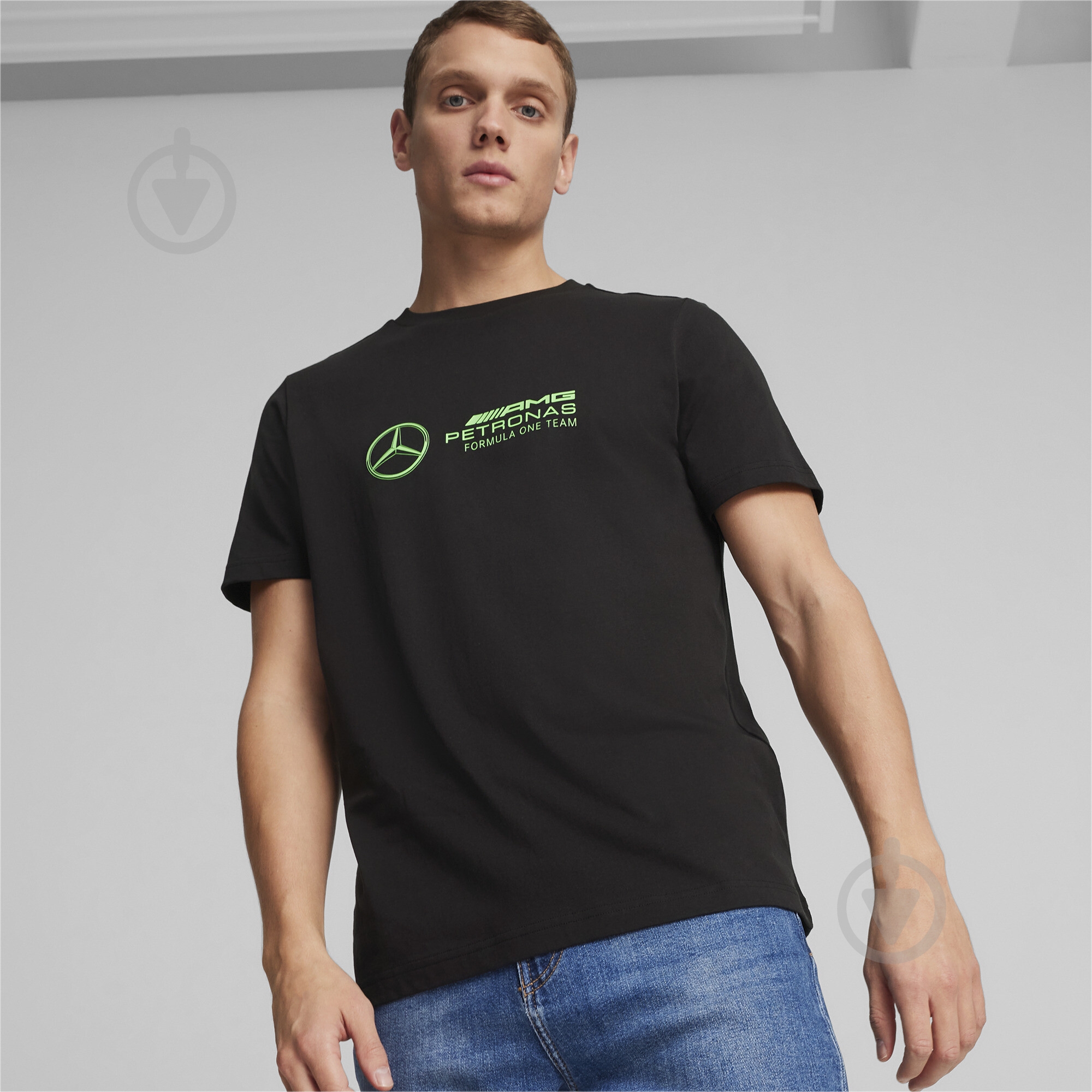 Футболка Puma MAPF1 LOGO TEE 62375401 р.S черный - фото 3 Футболка Puma MAPF1 LOGO TEE 62375401 р.S черный - фото 3