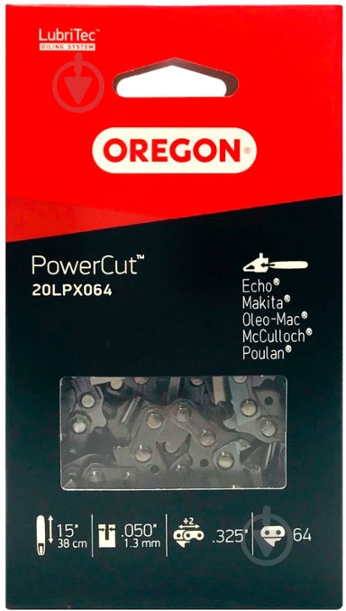 Цепь для пилы Oregon 0.325" 20LPX064E - фото 2 Цепь для пилы Oregon 0.325" 20LPX064E - фото 2
