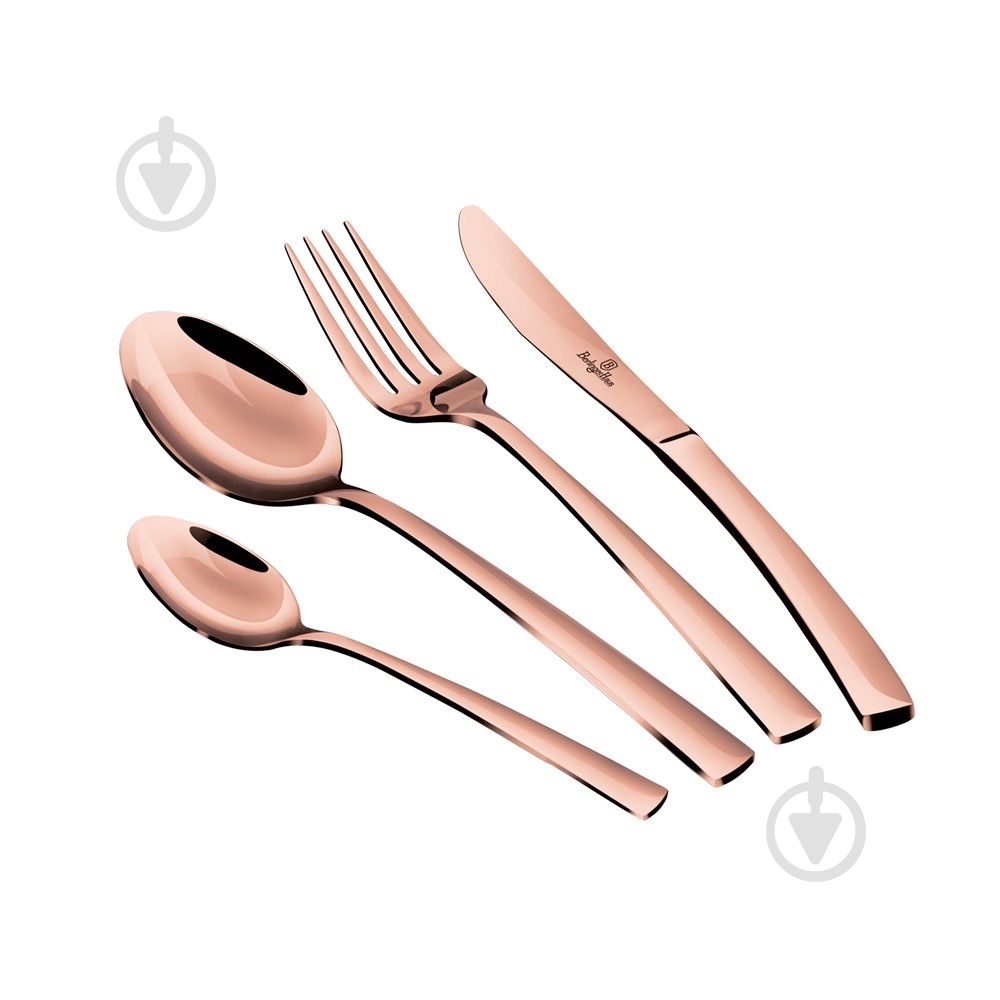 Набор столовых приборов Berlinger Haus Metallic Line ROSE GOLD Edition 24 предмета BH 2637 - фото 1