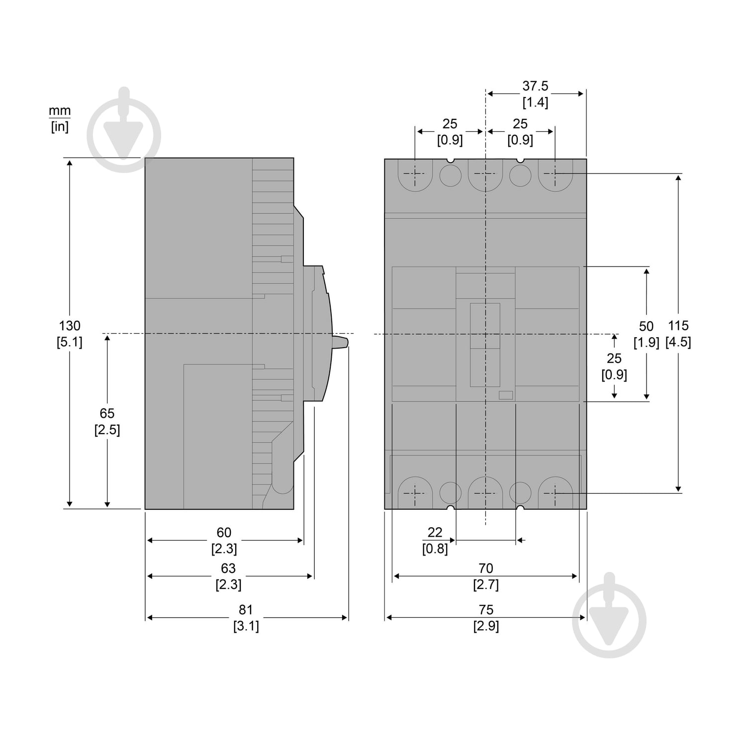 Автоматический выключатель Schneider Electric EZC100N3080 - фото 5 Автоматический выключатель Schneider Electric EZC100N3080 - фото 5