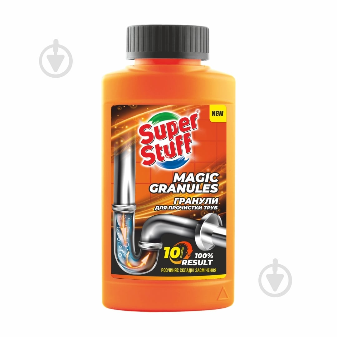 Гранули для чищення труб Super Stuff Magic Granules 200 г 30 шт./уп. - фото 1 Гранули для чищення труб Super Stuff Magic Granules 200 г 30 шт./уп. - фото 1