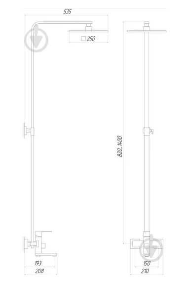 Душевая система Globus Lux SICILIA VAN-SBQ-SH-02-304 - фото 5