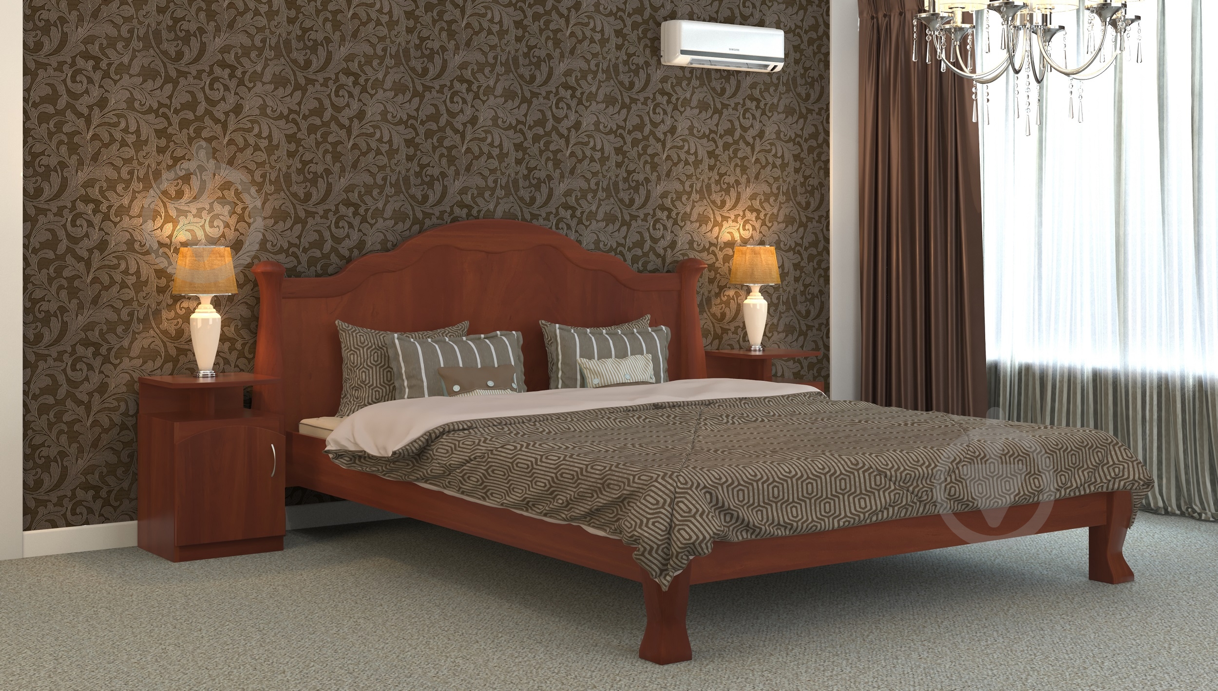 Кровать DA-KAS Tracy Elegant 160x200 см яблоня - фото 2
