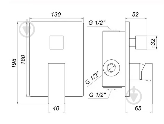 Смеситель для душа Globus Lux GSM-305-00 - фото 11