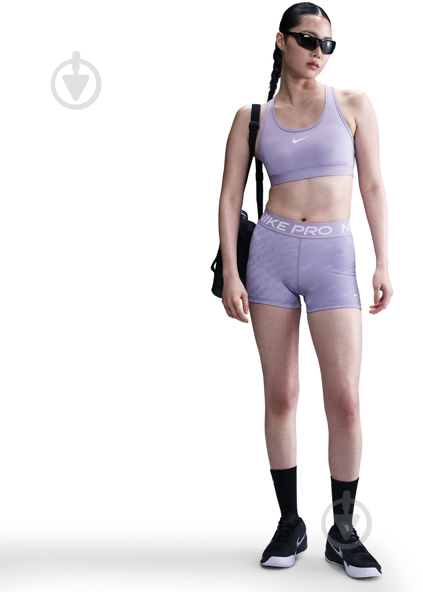 Лосины Nike W NP DF MR 3IN SHORT TT AOP HM6093-533 р.M фиолетовый - фото 2 Лосины Nike W NP DF MR 3IN SHORT TT AOP HM6093-533 р.M фиолетовый - фото 2