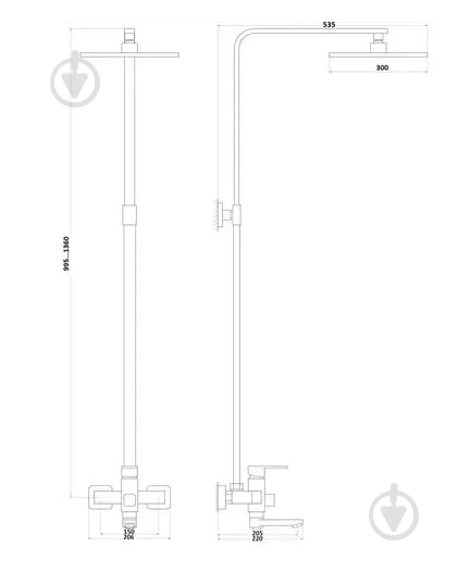 Душевая система Globus Lux VAN-DS0026 - фото 5