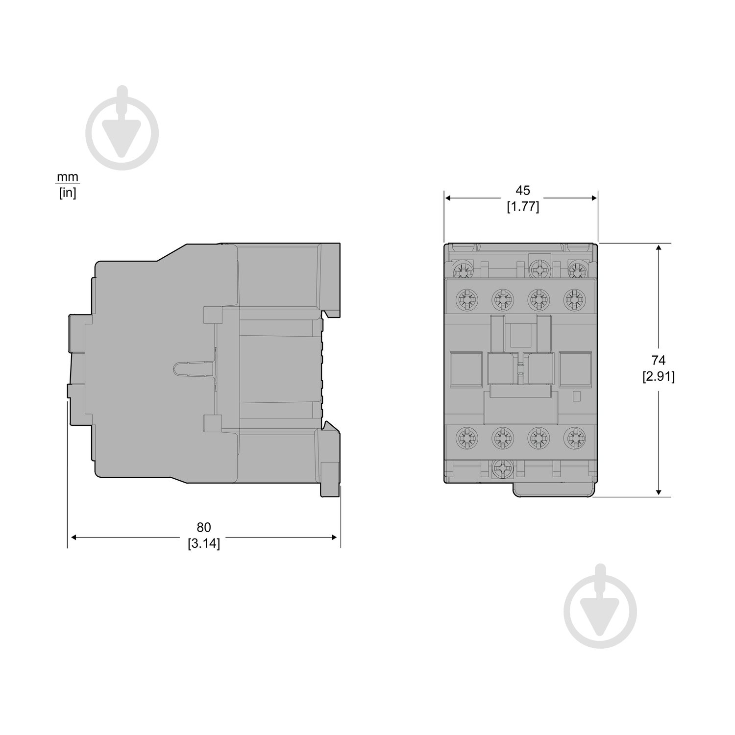 Контактор Schneider Electric LC1E1810M5 - фото 2