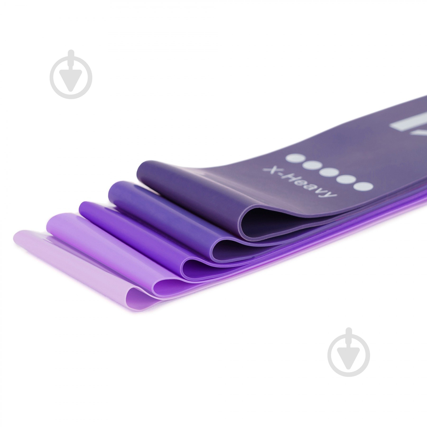 Набор лент для фитнеса Cornix Mini Power Band 1-20 кг 5 шт. XR-0253 фиолетовый - фото 2