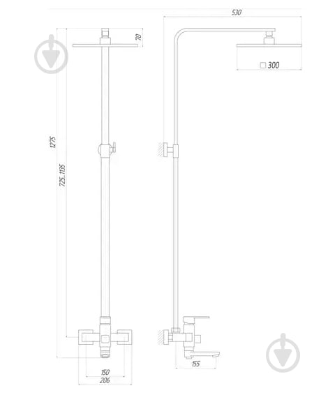 Душевая система Globus Lux DS0026 - фото 5