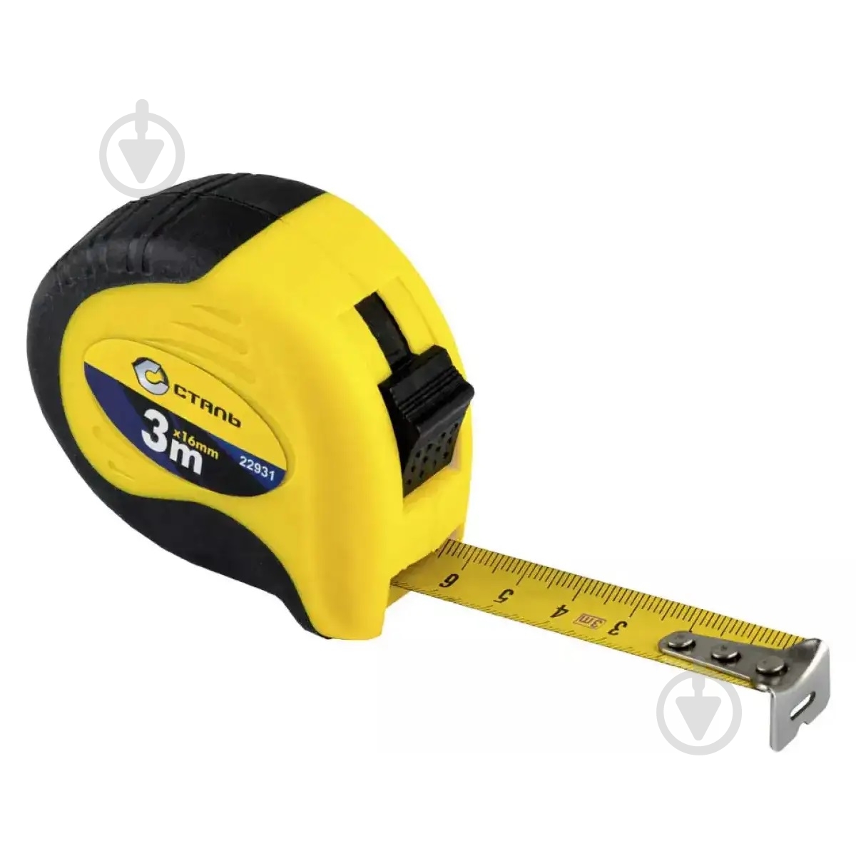 Рулетка Сталь 22931 3 м x 16 мм - фото 1