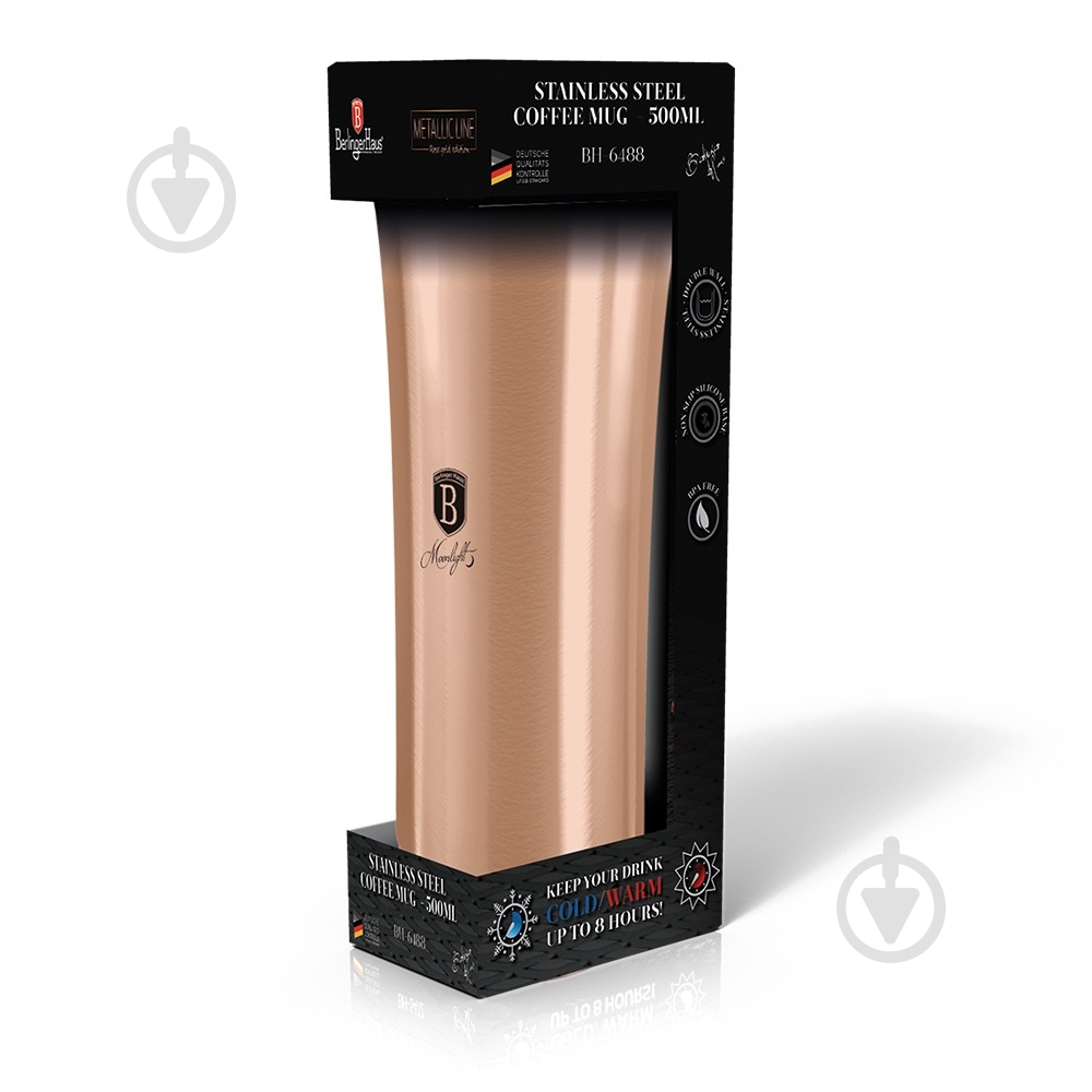 Термос Berlinger Haus Metallic Line ROSE GOLD Edition 0,38 л BH 6488 - фото 2