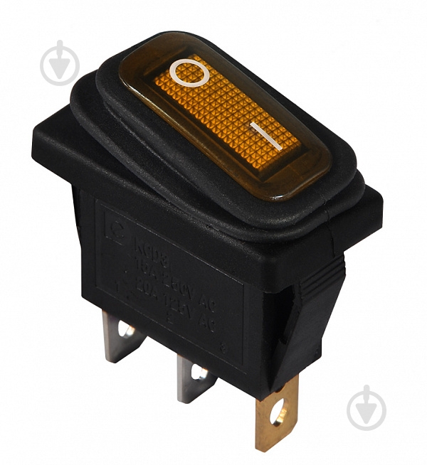 Кнопка Аско-Укрем KCD3-101NW YL/B 220V A0140040037 - фото 1