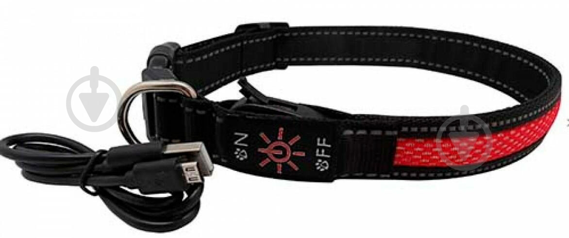 Ошейник AnimAll L 2,5/50-60см красный - фото 1 Ошейник AnimAll L 2,5/50-60см красный - фото 1