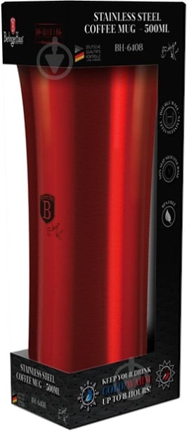 Термос Berlinger Haus Metallic Line BURGUNDY Edition 0,5 л BH 6488 - фото 2 Термос Berlinger Haus Metallic Line BURGUNDY Edition 0,5 л BH 6488 - фото 2