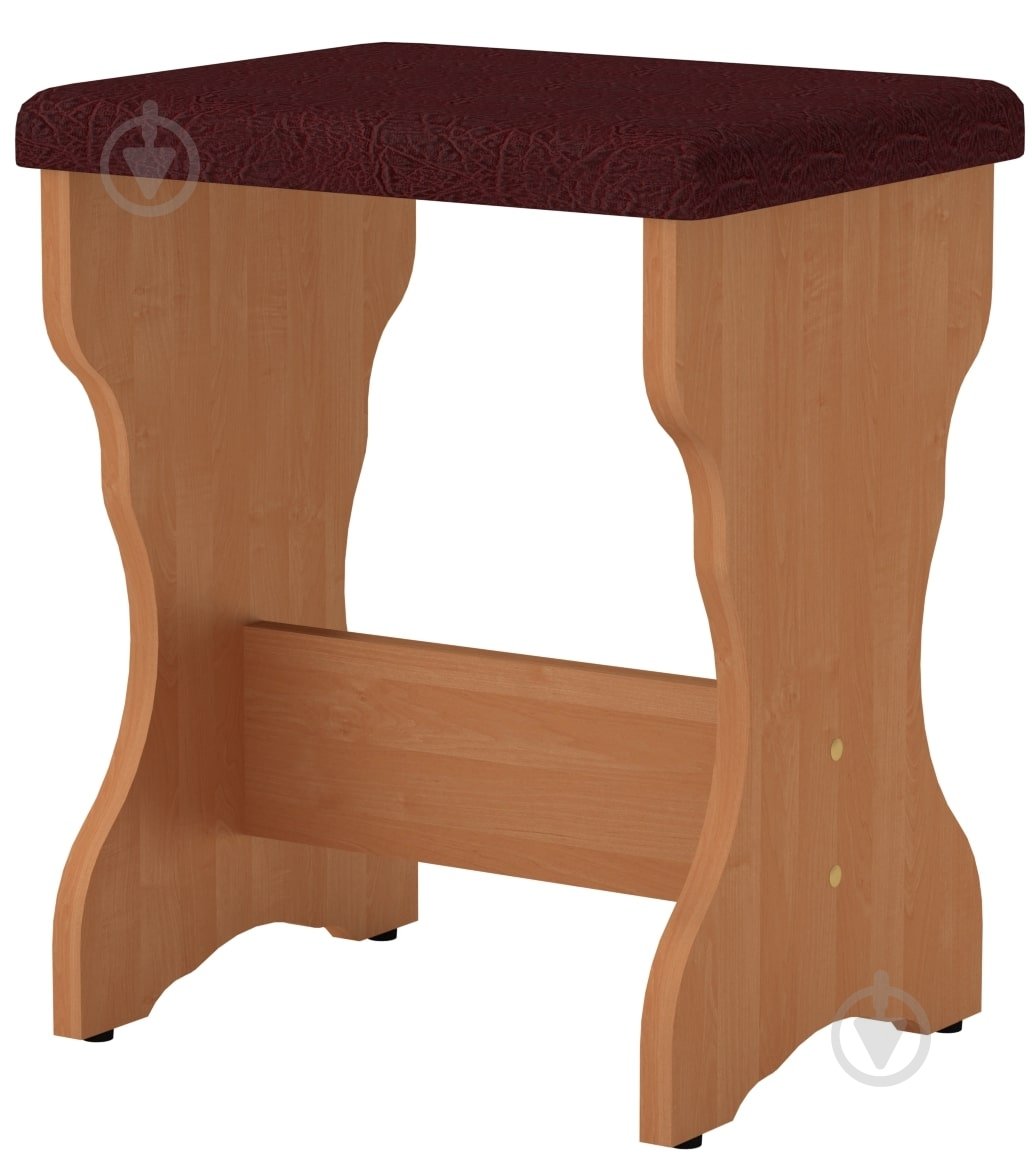 Табурет Компанит Т-2 бордовый / ольха - фото 1