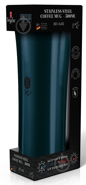 Термос Berlinger Haus Metallic Line AQUAMARINE Edition 0,5 л BH 6410 - фото 1
