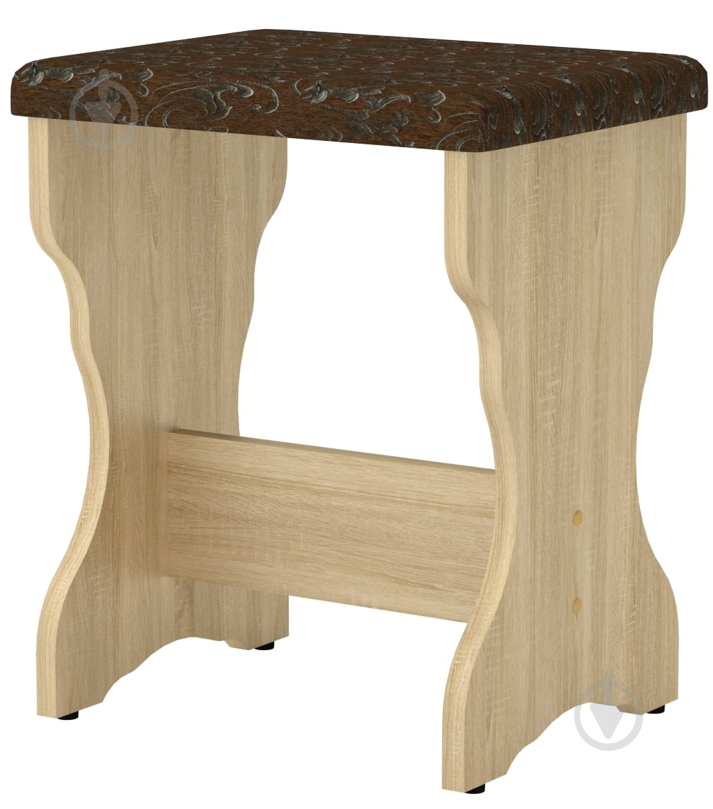 Табурет Компанит Т-2 бостон браун / дуб сонома - фото 1 Табурет Компанит Т-2 бостон браун / дуб сонома - фото 1