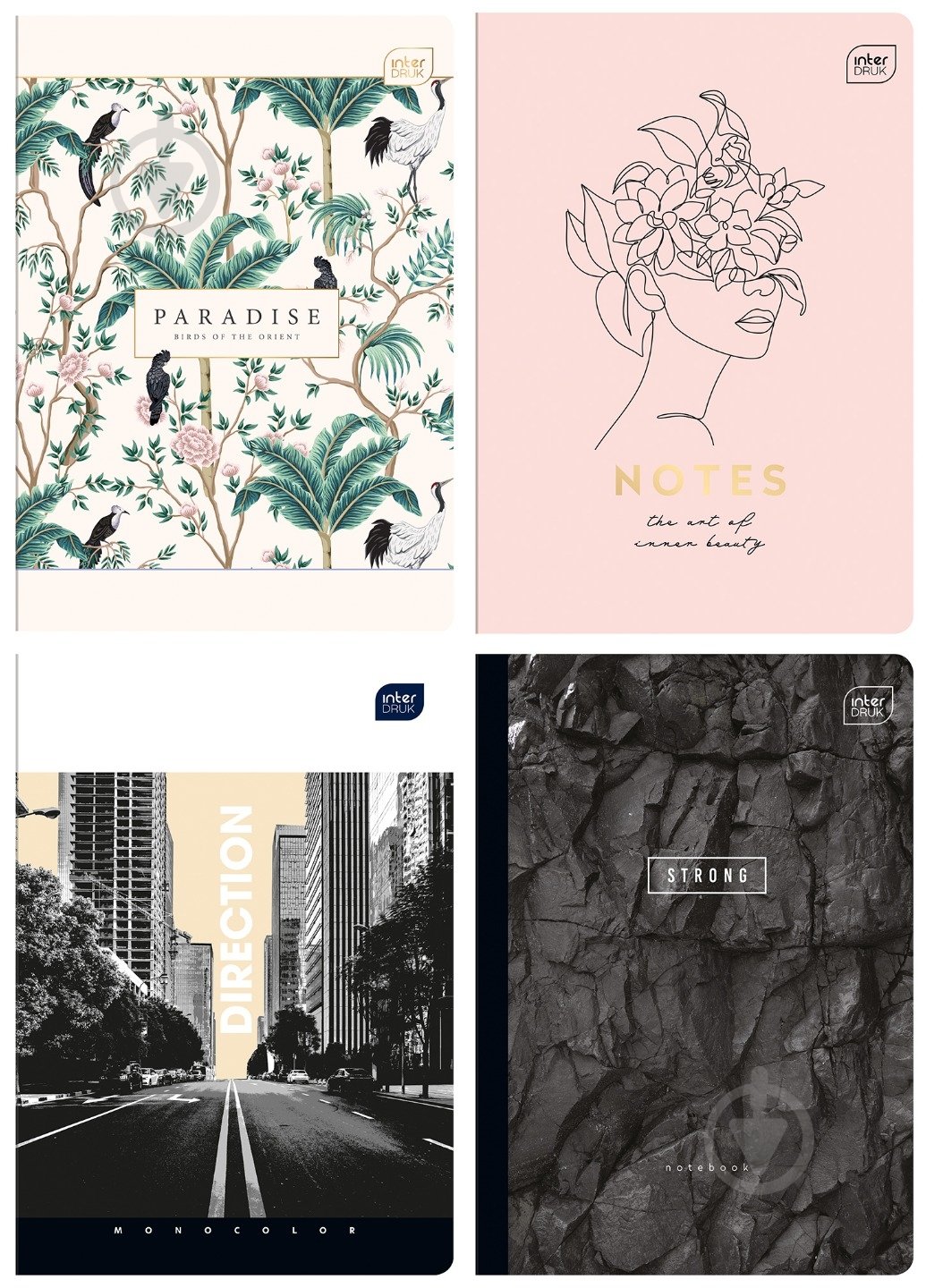 Тетрадь школьная А5 24 стр. клетка Mix в ассортименте InterDRUK - фото 1