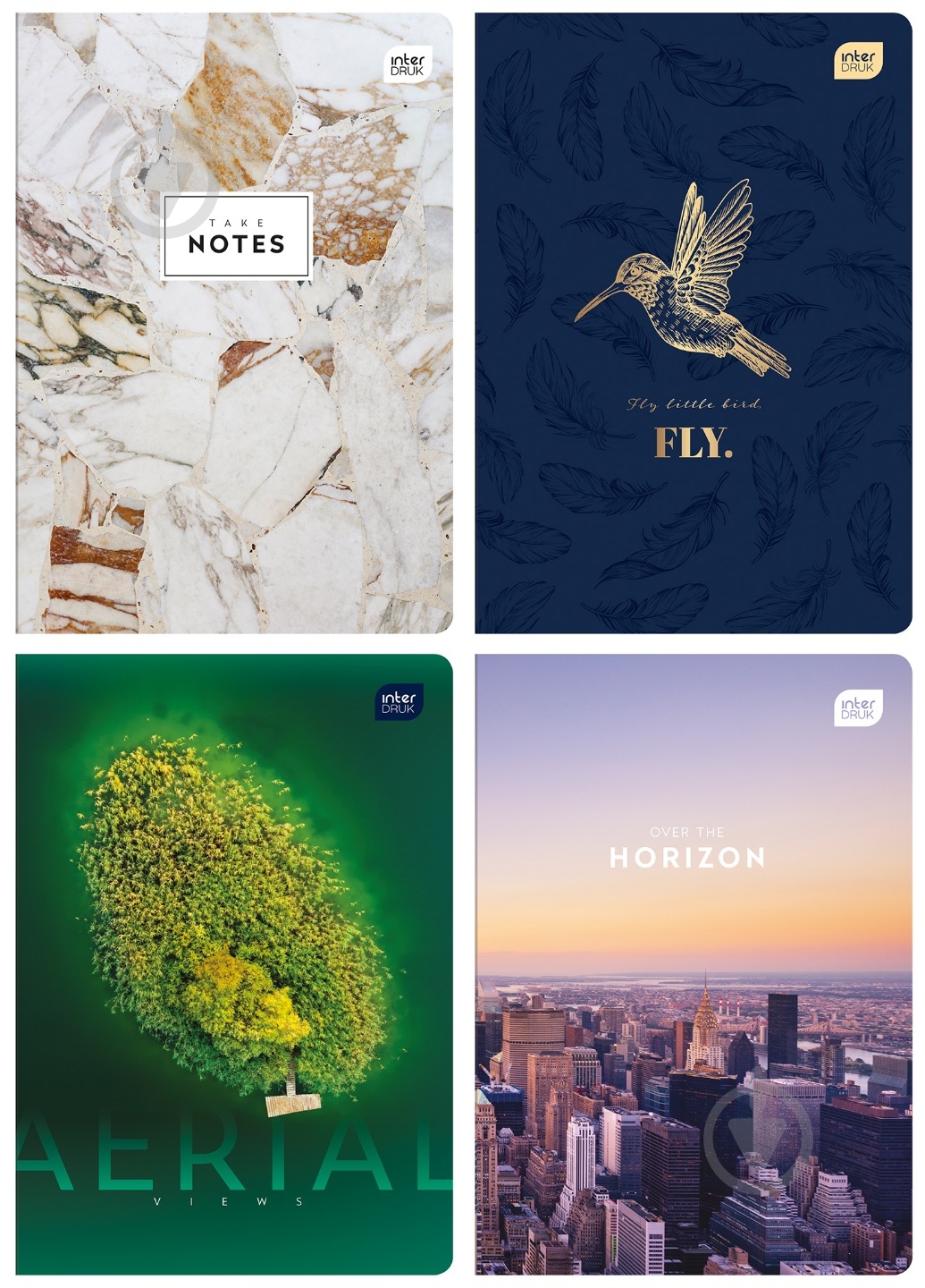 Зошит шкільний А5 24 арк. лінійка Elegant в асортименті InterDRUK - фото 1