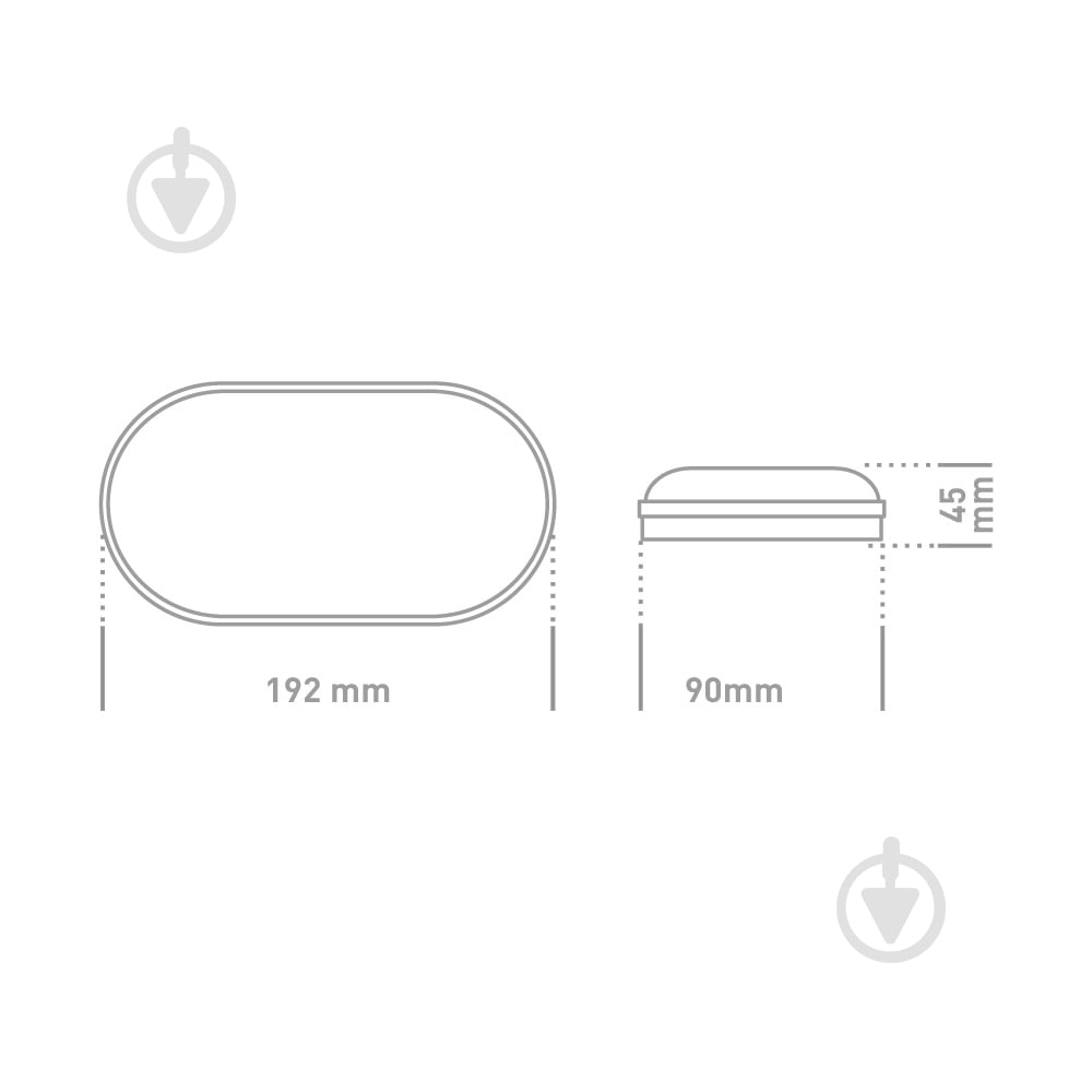 Світильник адміністративний LED Global 12 Вт 5000 IP65 1-GBH-02-1250-E - фото 3