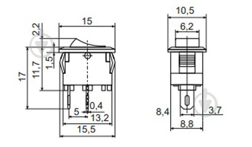 Кнопка АСКО-УКРЕМ KCD5-101 WH/WH A0140040130 - фото 3