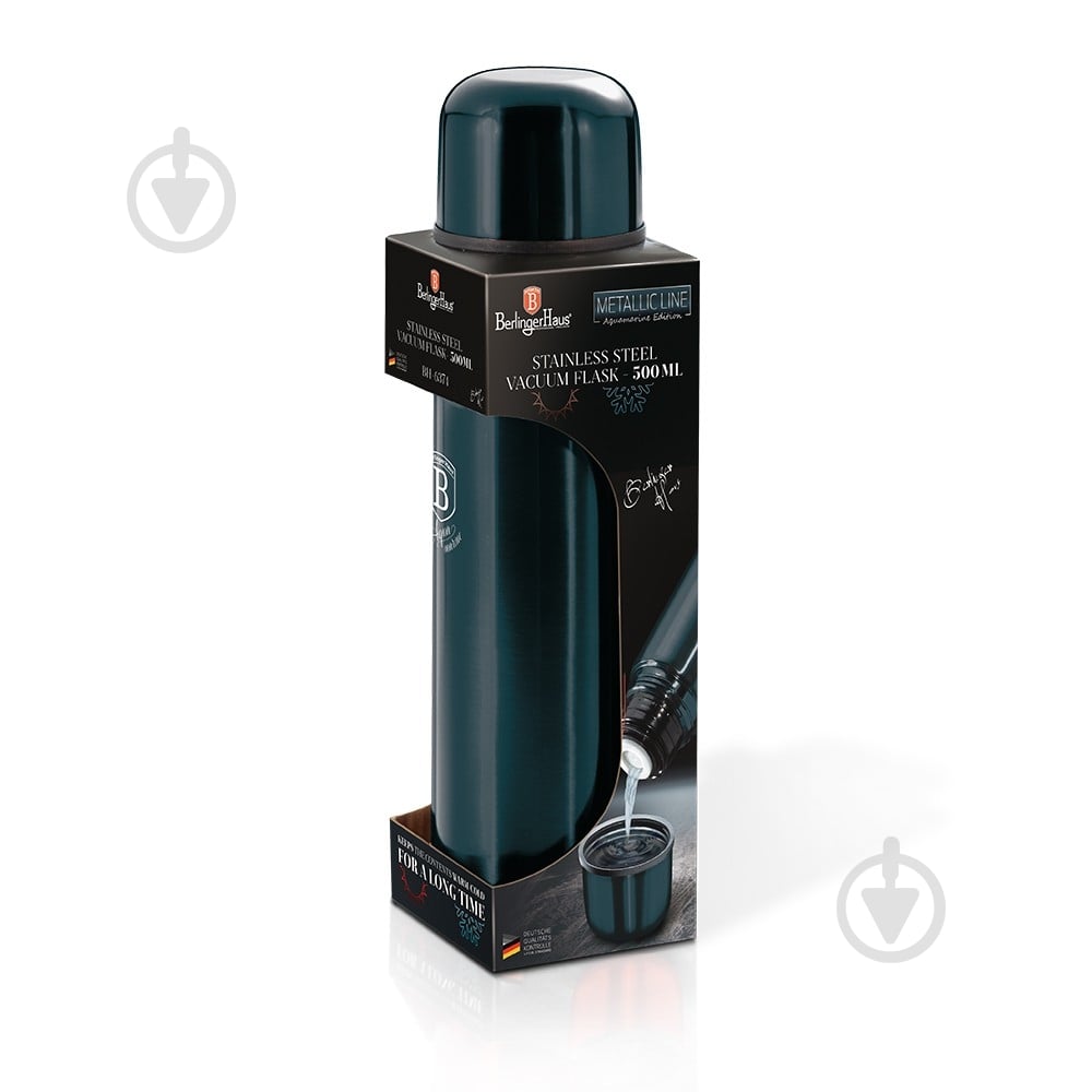 Термос Berlinger Haus Metallic Line AQUAMARINE Edition 0,75 л BH 1755N - фото 2