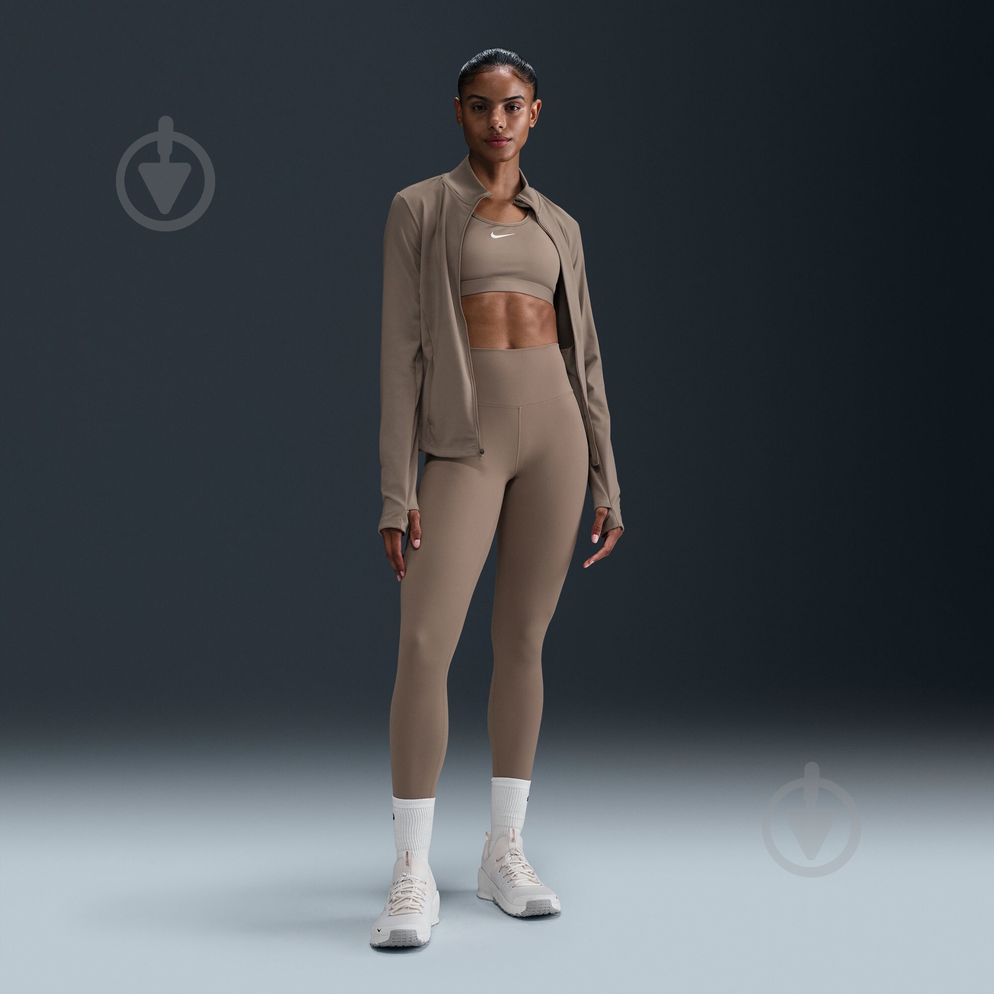 Лосины Nike W NK DF ONE HR TIGHT FN3226-233 р.XL коричневый - фото 9 Лосины Nike W NK DF ONE HR TIGHT FN3226-233 р.XL коричневый - фото 9