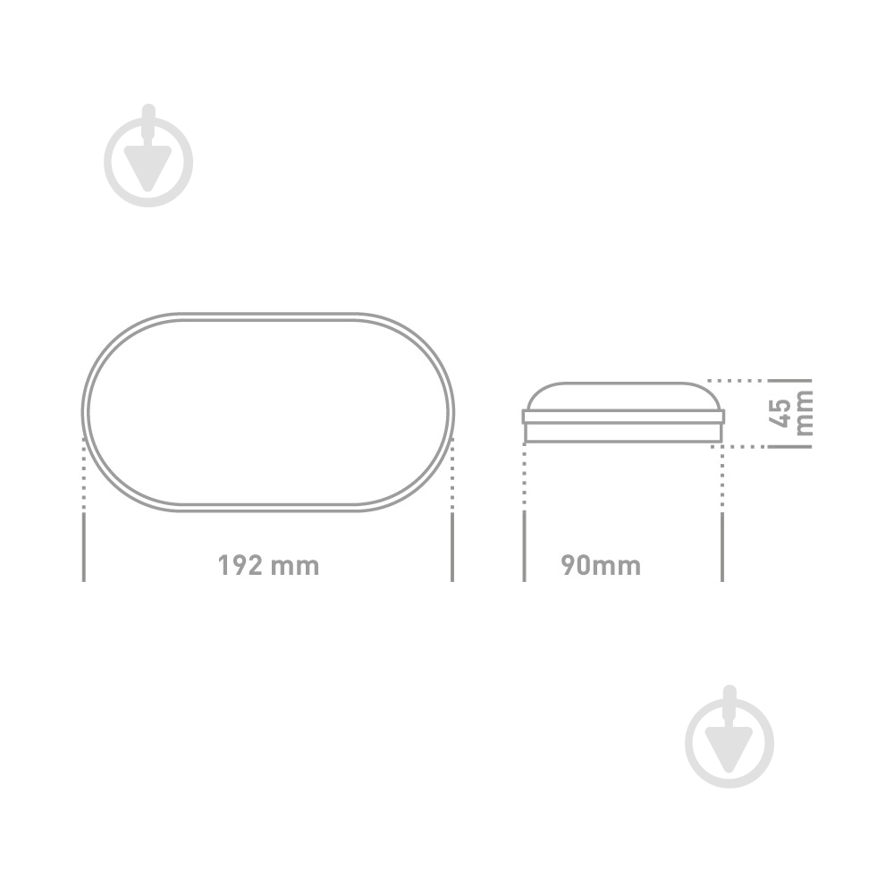 Світильник адміністративний LED Global 15 Вт 5000 IP65 1-GBH-02-1550-E - фото 3