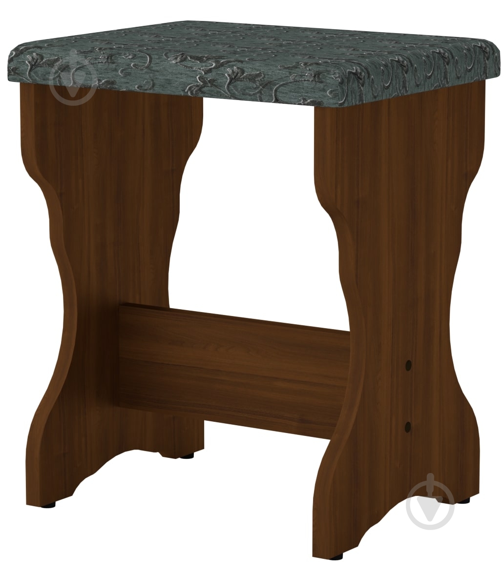 Табурет Компаніт Т-2 бостон грей / горіх екко - фото 1 Табурет Компаніт Т-2 бостон грей / горіх екко - фото 1