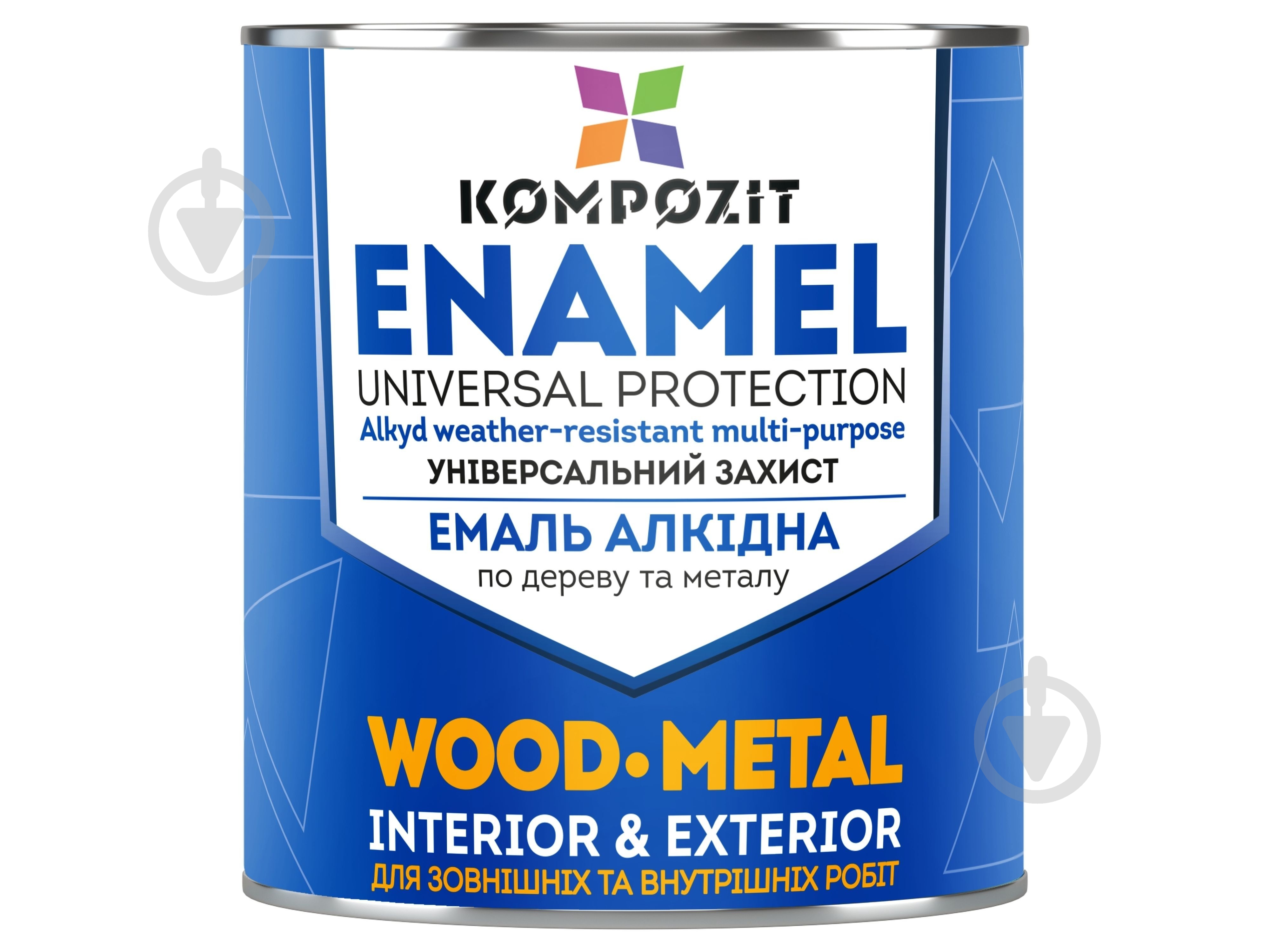 Эмаль алкидная Kompozit ПФ-115 RAL 8017 шоколадный, RAL 8017 мат 2,8 кг - фото 1
