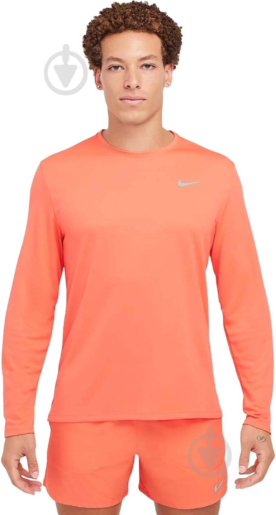 Футболка Nike Miler FB7070-643 р.L оранжевый - фото 1