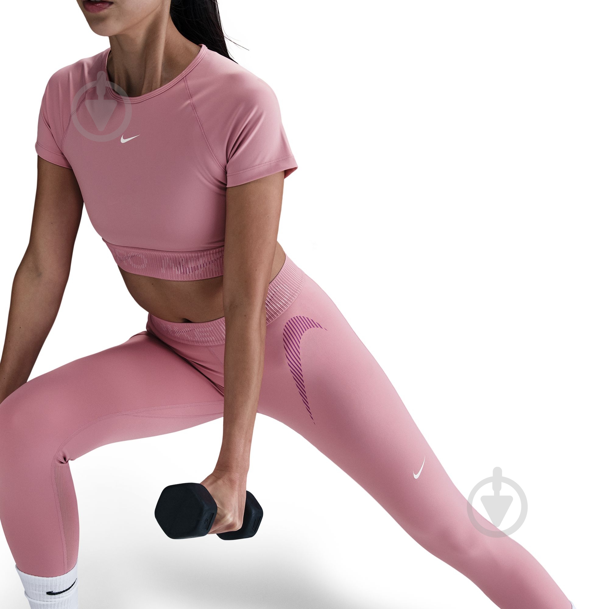 Лосини W NP DF MR 7/8 TIGHT TT GRX HJ1219-699 р.XL рожевий - фото 3