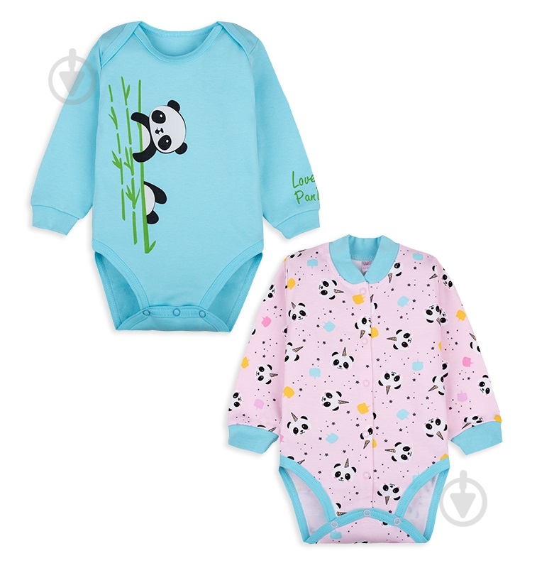 Боди для девочки GABBI р.62 бирюзовый с рисунком BD-20-1-2 - фото 1