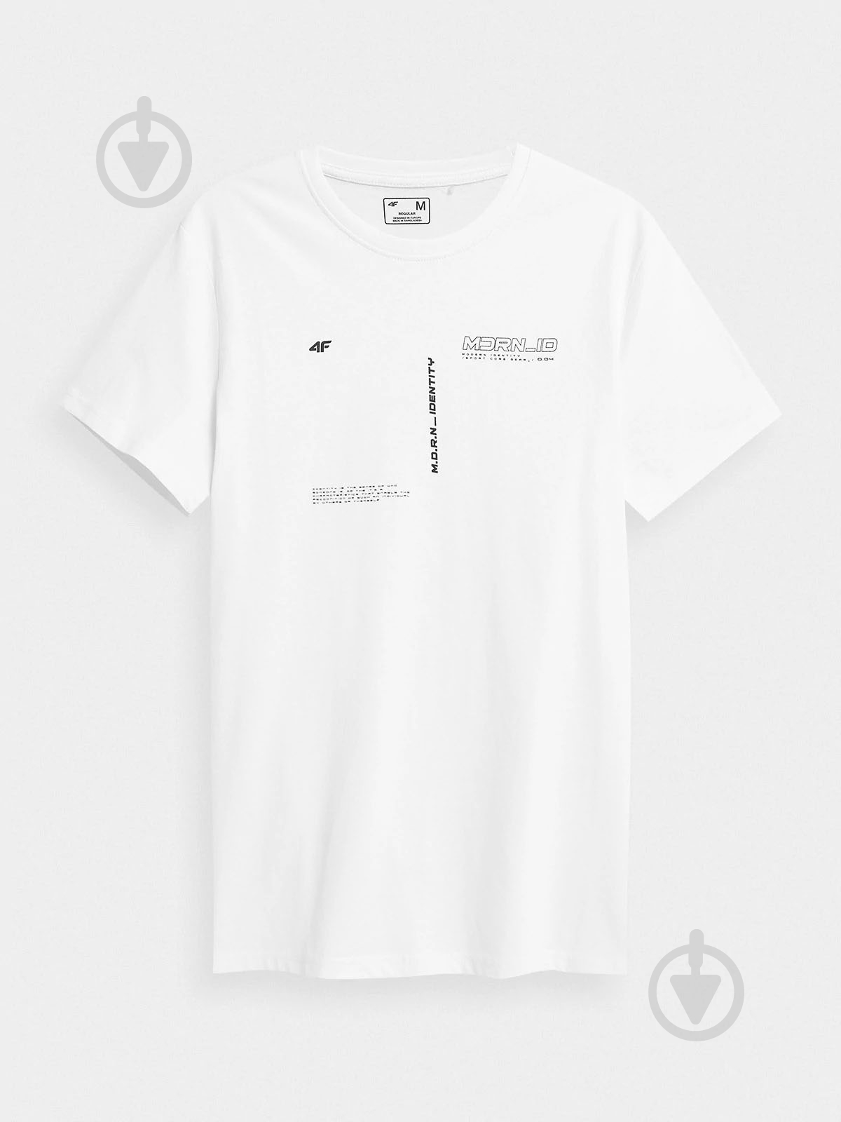 Футболка 4F T-SHIRT TSM015 H4Z22-TSM015-10S р.XL белый - фото 1