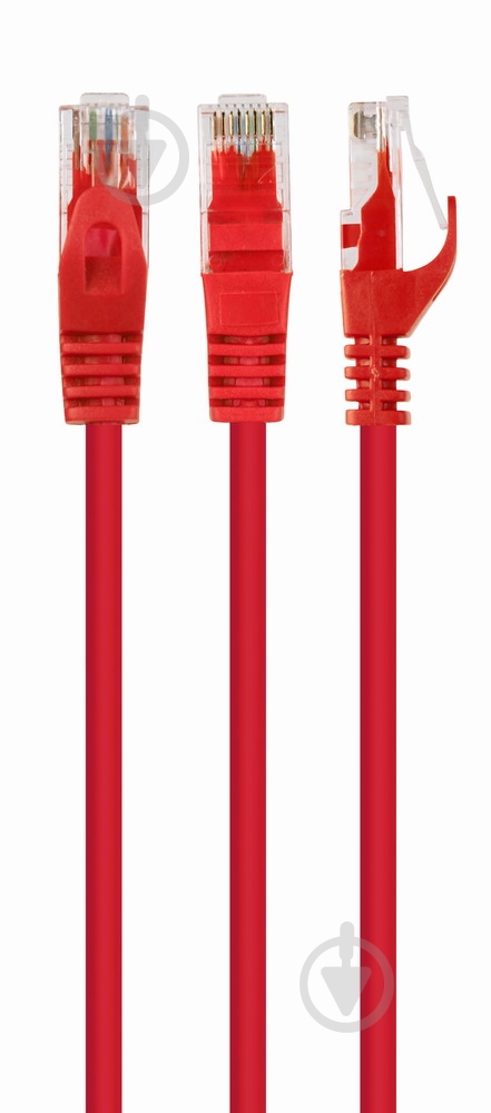 Патч-корд Cablexpert PP6U-1.5M/R UTP категорія 6 литий 1,5 м червоний - фото 1