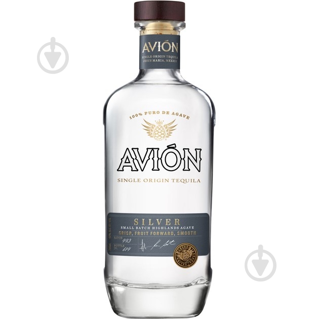 Текила Avion Silver Small Batch Highlands 100% Puro de Agave 0,7 л 40% - фото 1