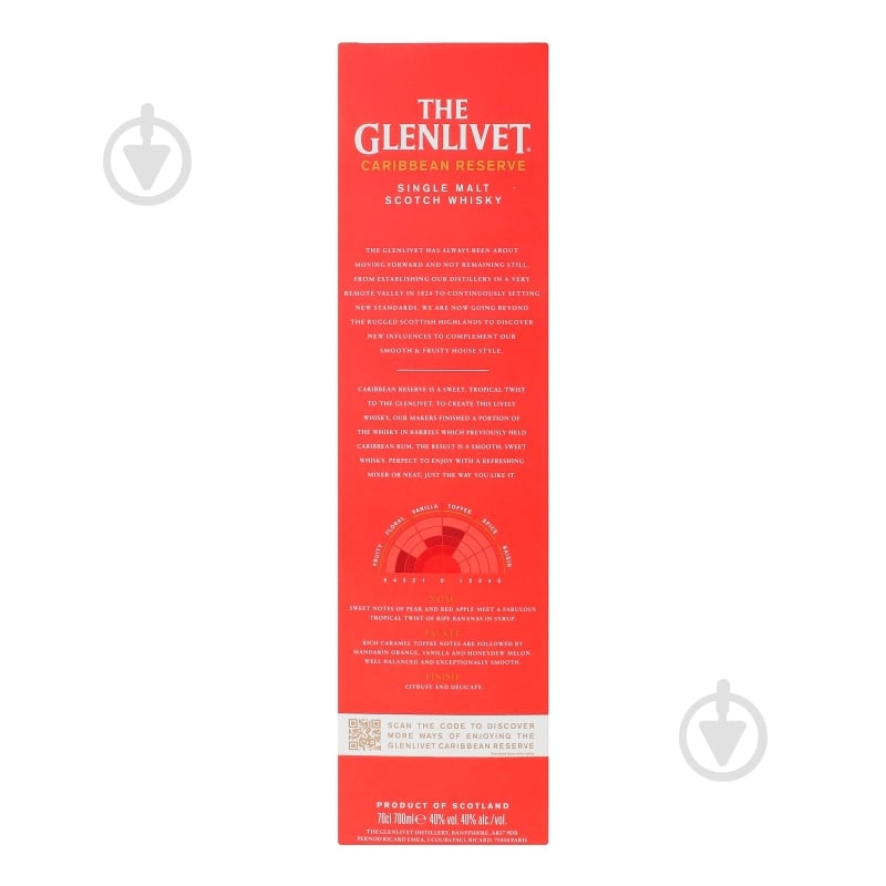 Виски The Glenlivet Caribbean Reserve у подарунковій коробці 0,7 л - фото 1 Виски The Glenlivet Caribbean Reserve у подарунковій коробці 0,7 л - фото 1