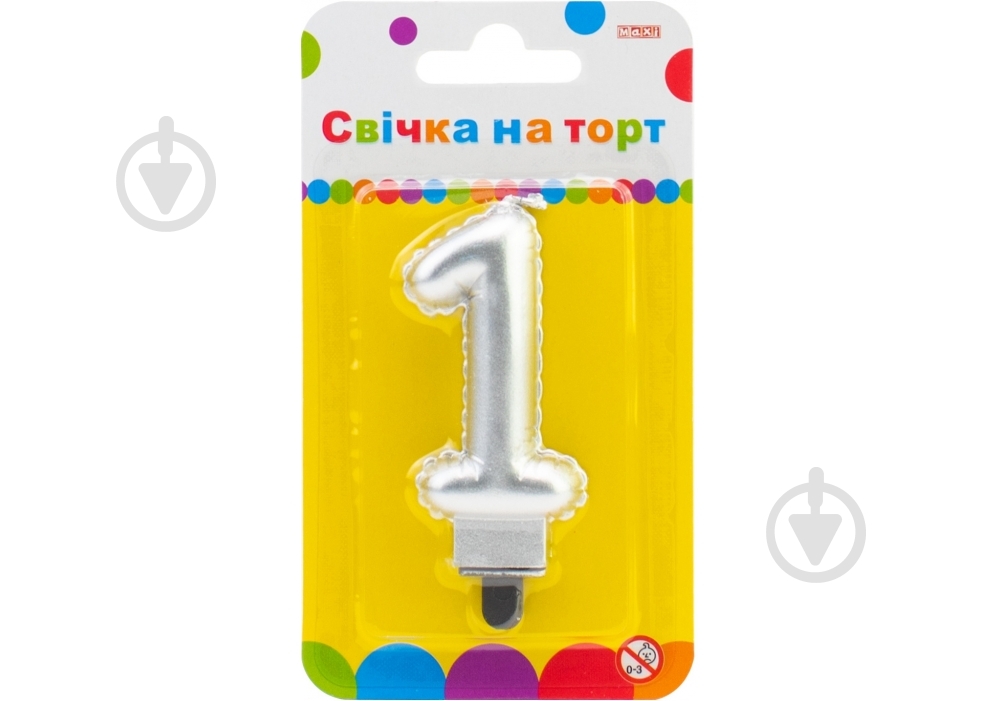 Свечи для торта MX622095S-1 Maxi 1 шт. - фото 1