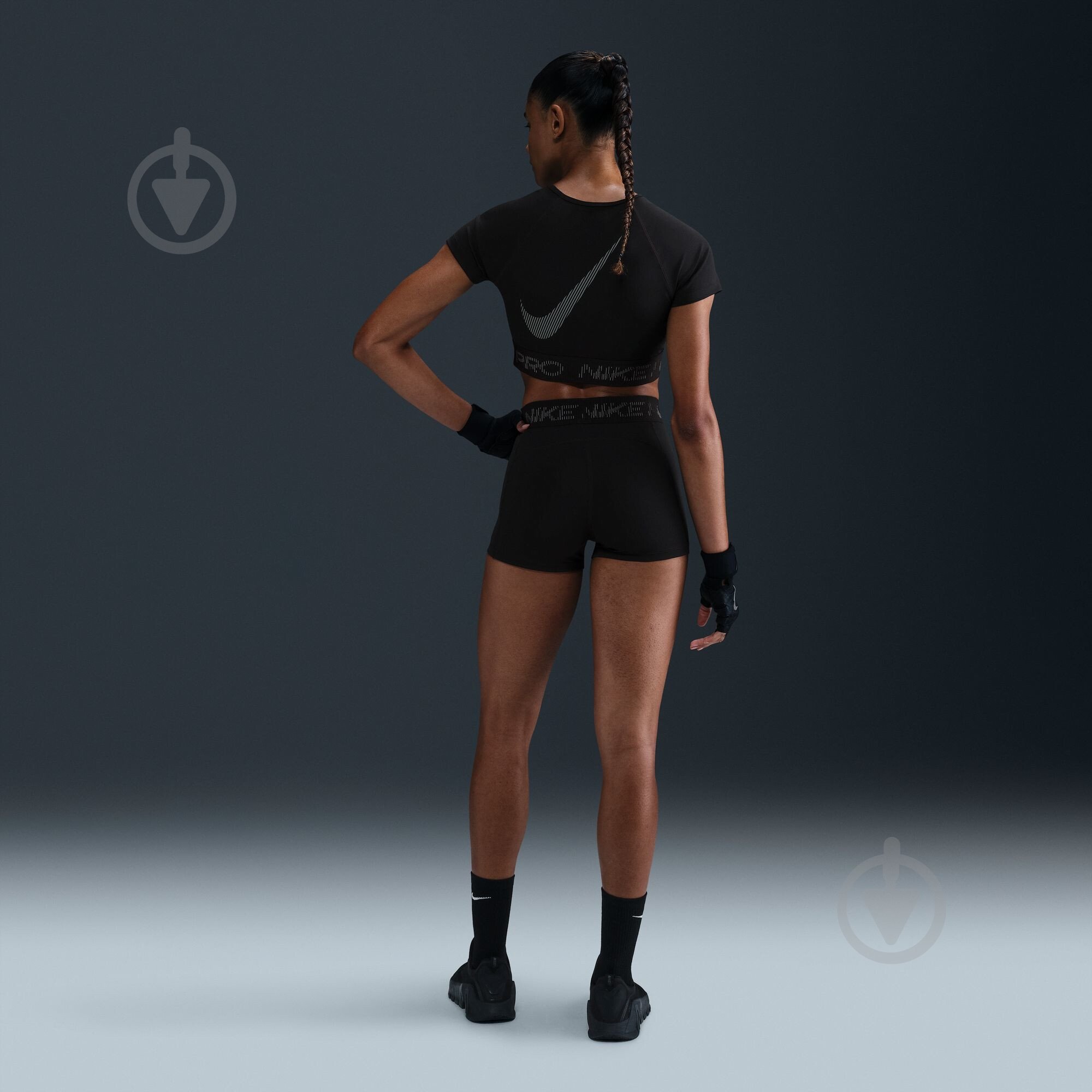 Лосины Nike W NP DF MR 3IN SHORT TT GRX HJ1226-010 р.XS черный - фото 7 Лосины Nike W NP DF MR 3IN SHORT TT GRX HJ1226-010 р.XS черный - фото 7