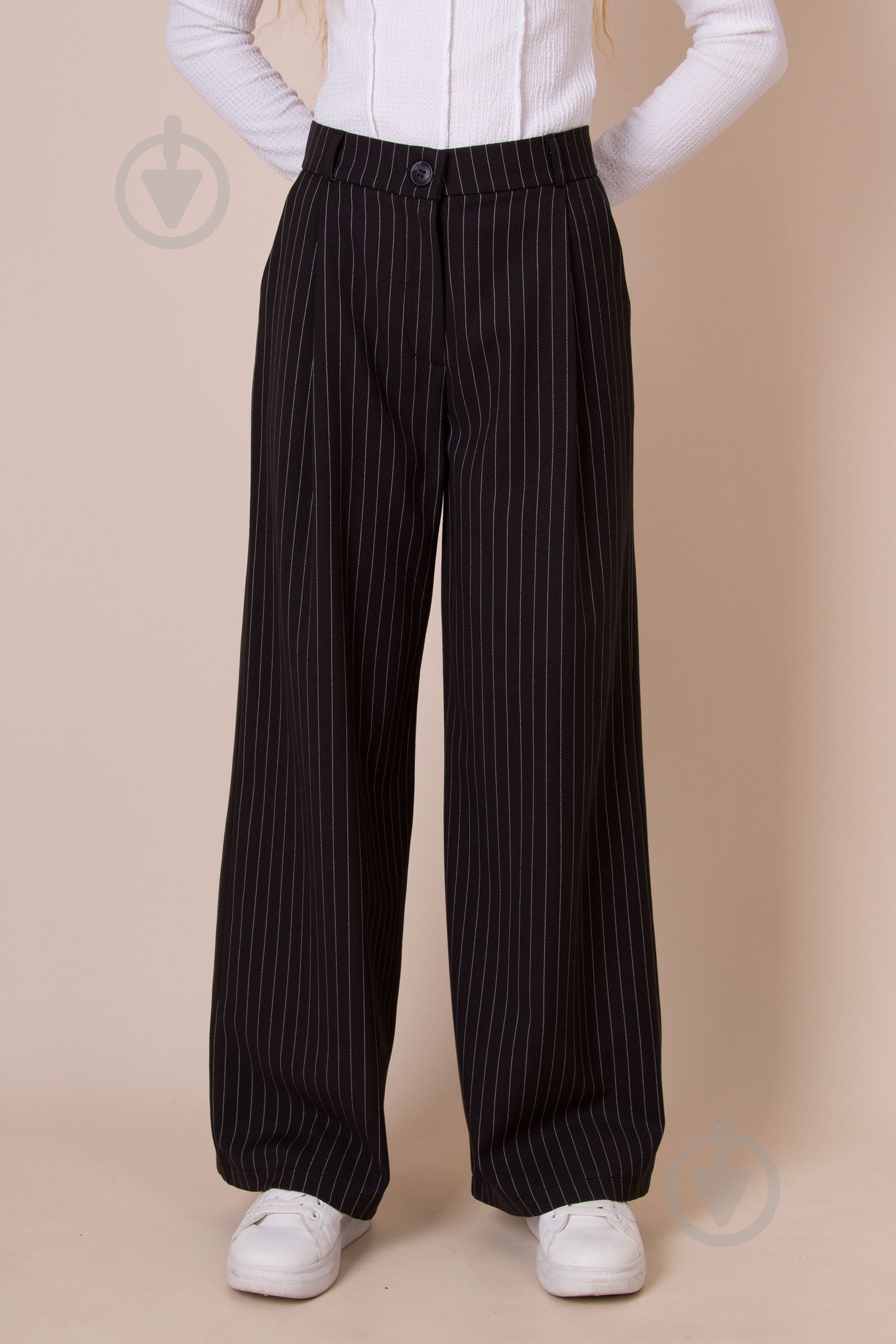 Брюки школьные Mevis 5484 (02) р.146 черный - фото 1