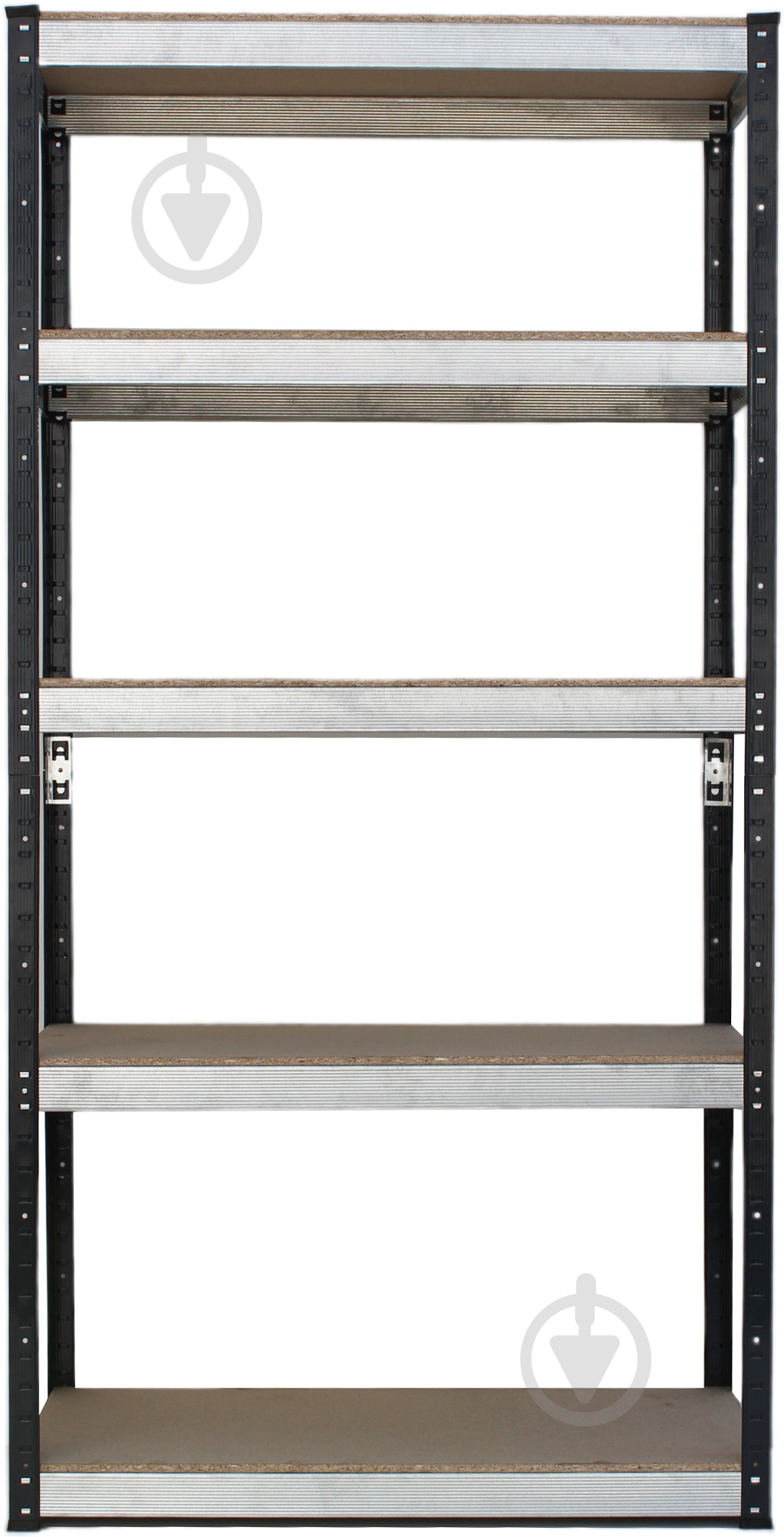 Стелаж 1800x810x410 мм антрацитово-сірий ДСП полиці 5 шт. фарбований - фото 2