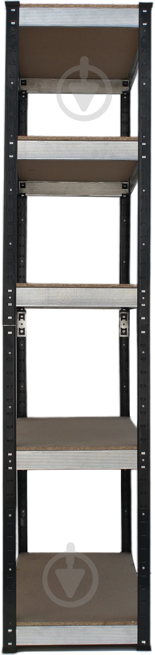 Стелаж 1800x810x410 мм антрацитово-сірий ДСП полиці 5 шт. фарбований - фото 3