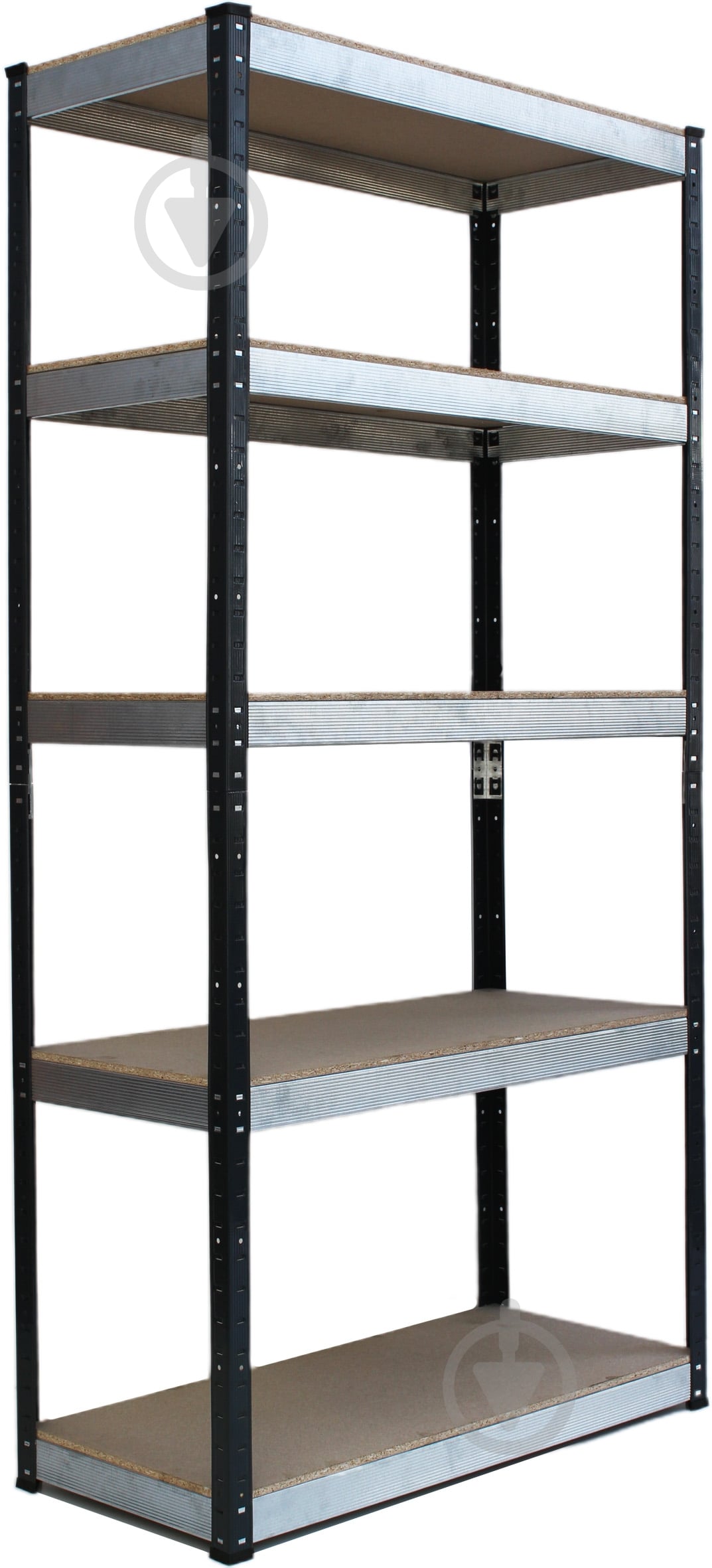 Стелаж 1800x810x410 мм антрацитово-сірий ДСП полиці 5 шт. фарбований - фото 1